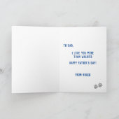 Best Frenchie Dog Dad Ever Vaderdag Kaart (Binnen)