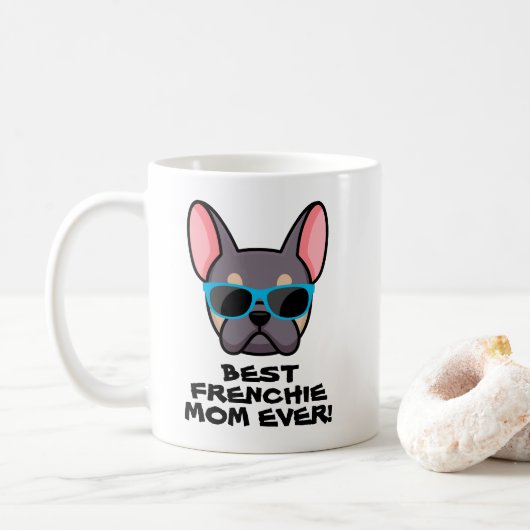 Best Frenchie Ma Moederdag Lila Tan Frenchie Koffiemok (Met donut)