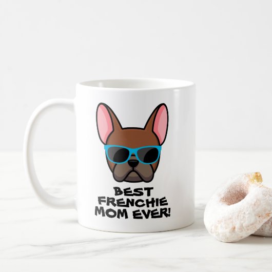 Best Frenchie Ma Moederdag Red Fawn Frenchie Koffiemok (Met donut)