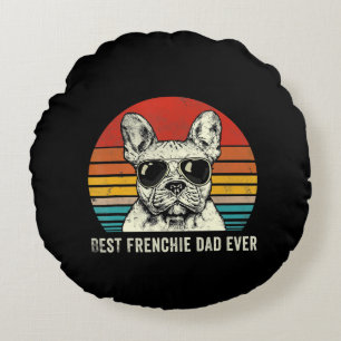 Best Frenchie Pap Ever Funny Bulldog Paft Gift Rond Kussen