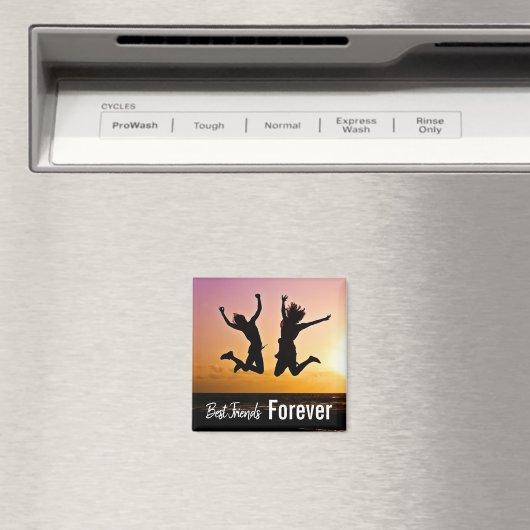 Best Frends Forever Girly Cute Photo Magnet Magneet (Insitu (Vaatwasser))