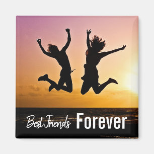 Best Frends Forever Girly Cute Photo Magnet Magneet