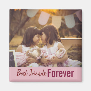 Best Frends Forever Girly Cute Photo Magnet Magneet