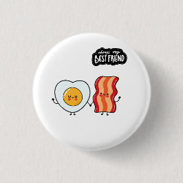 Best Friend Bacon and Eggs Ronde Button 3,2 Cm