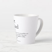 Best Friend BFF Bestie Definition Fun Latte Mok (Rechterhoek)