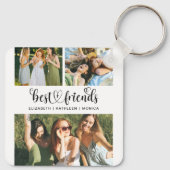 Best Friend BFF Photo Collage Best Friends Forever Sleutelhanger (Achterkant)