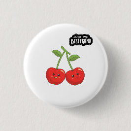 Best Friend Cherries Ronde Button 3,2 Cm