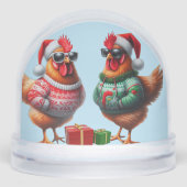 Best Friend Chicken Christmas Snow Globe (Avant)