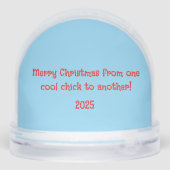 Best Friend Chicken Christmas Snow Globe (Arrière)