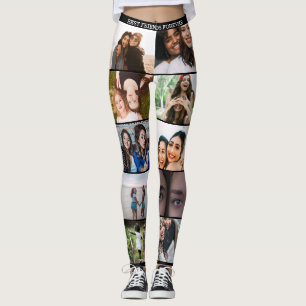 Best Friend Custom Photo Collage creëer je eigen L Leggings