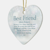 Best Friend Definition Merry Kerstry Keramisch Ornament (Links)