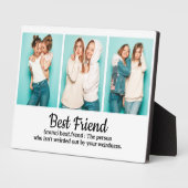 Best Friend Dictionary Typografie Drie Foto Fotoplaat (Zijkant)