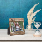 Best Friend Ever Custom Photo Rustic Wood Fotoplaat (Insitu)