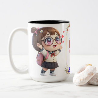 Best friend ever mug wrap.  tweekleurige koffiemok