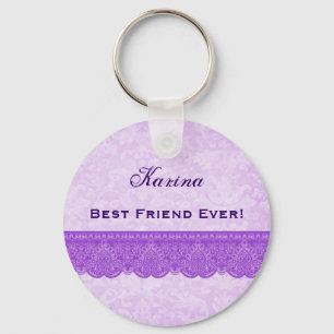 Best Friend Ever Orchid Paars F430 Sleutelhanger