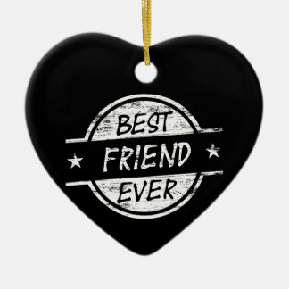 Best Friend Ever White Keramisch Ornament
