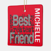 Best Friend Extraordinaire CUSTOM Keramisch Ornament (Links)