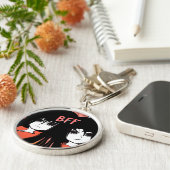 Best Friend for ever Anime Twins Sleutelhanger (Zijkant)