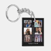 Best Friend Forever Custom 6 Foto collage & Name Sleutelhanger (Voorkant Links)