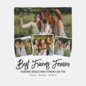 Best Friend Forever Foto Collage Fleece Blanket (Voorkant)