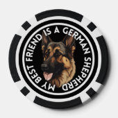 Best Friend German Shepherd Poker Chips (Achterkant)