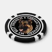 Best Friend German Shepherd Poker Chips (Enkel)