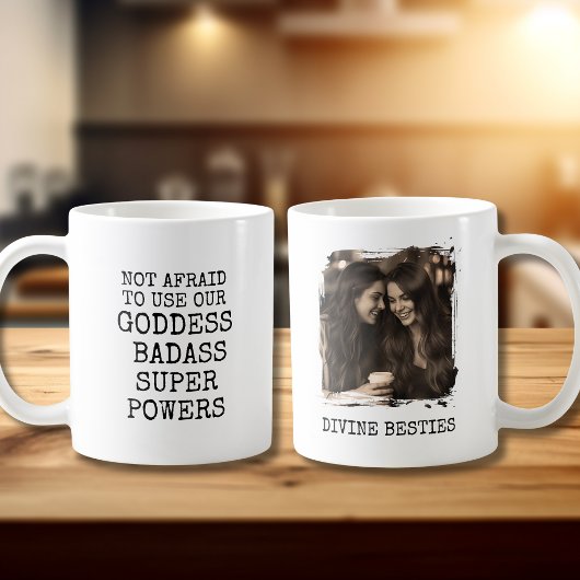 Best Friend Gift Coffee Mug Bestie Goddess Photo