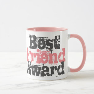 Best Friend Gift in roze en grijze Mok