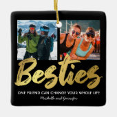 Best Friend Gift | Kerstmis Keramisch Ornament (Voorkant)