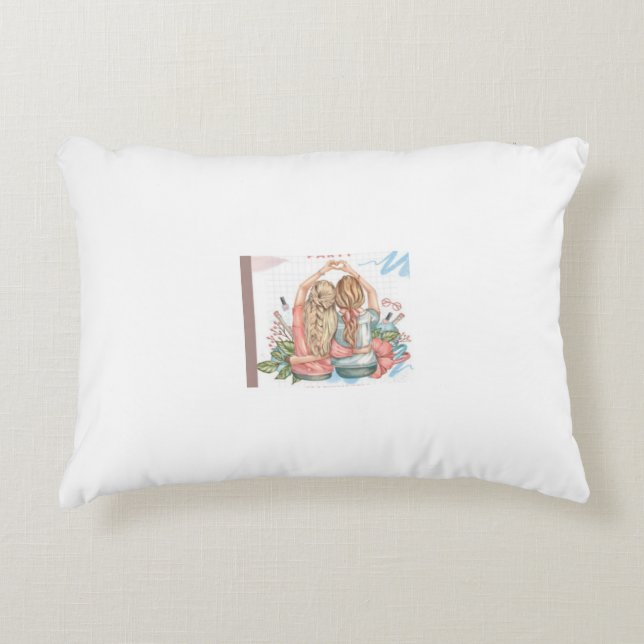 Best friend gift pillow accent kussen (Voorkant)