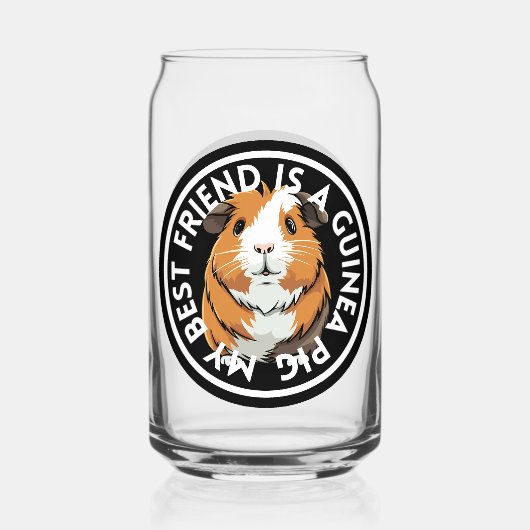 Best Friend Guinea Pig Blikvorm Glas (Achterkant)