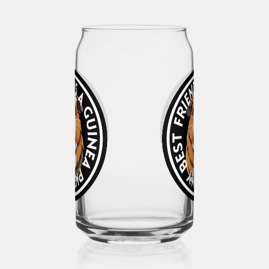 Best Friend Guinea Pig Blikvorm Glas (Links)