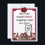 Best Friend Magnifique Assistant de la carte OZ To<br><div class="desc">Tu es le meilleur ami que n'importe qui puisse jamais avoir ! Carte de voeux affichant des images du domaine public d'environ 1900 Le Magicien Merveilleux du livre pour enfants d'Oz de Frank L. Baum.</div>