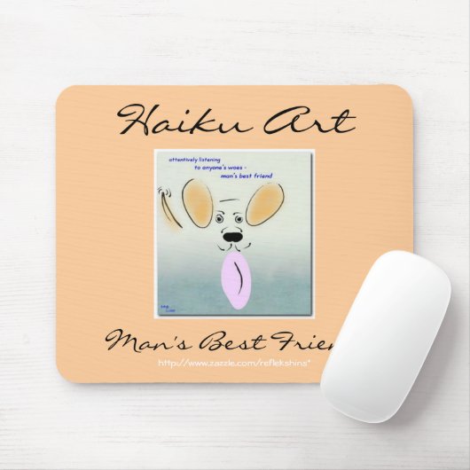 Best Friend Mousepad, Man van Haiku Muismat (Met muis)