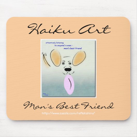 Best Friend Mousepad, Man van Haiku Muismat (Voorkant)