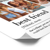 Best Friend Photo Collage Keepsake  Poster (Hoek)