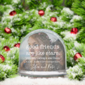 Best friend photo gift sneeuwbol (Kerstmis)