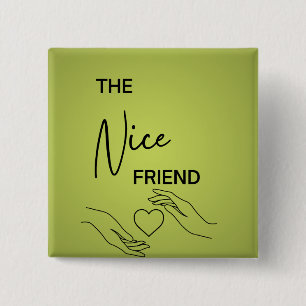 Best Friend Pins Vierkante Button 5,1 Cm