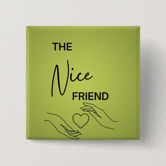 Best Friend Pins Vierkante Button 5,1 Cm (Voorkant)