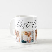 Best Friends 4 Photo Collage Café Mug (Devant gauche)