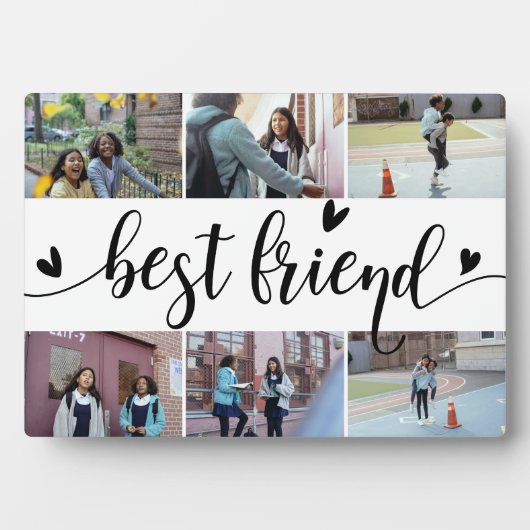 Best Friends 6 Photo Collage Plaque (Devant)