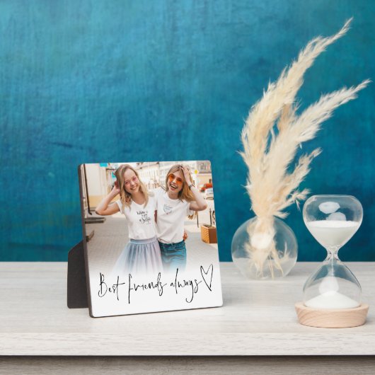 Best Friends Altijd script heart foto Plaque Fotoplaat (Insitu)