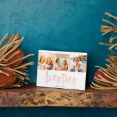 Best Friends Besties Photo Collage Plaque (Côté)