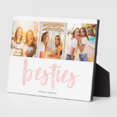 Best Friends Besties Photo Collage Plaque (Côté)