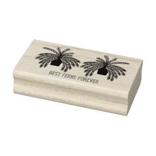Best Friends BFF - Best Ferns Forever Rubberstempel
