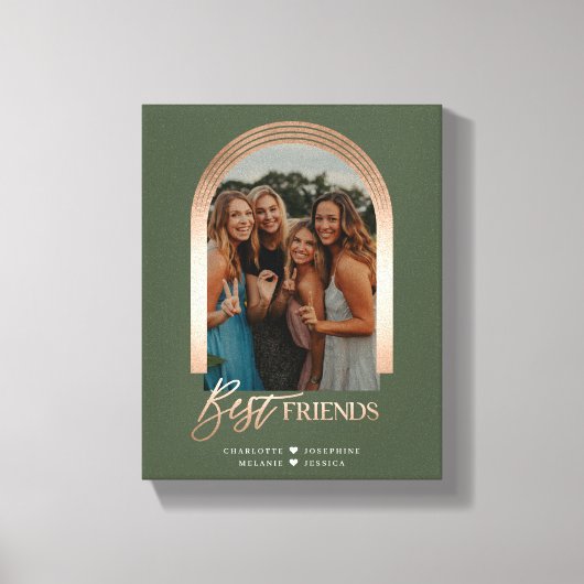 Best Friends BFF Elegant Arch Lijst Photo Keepomwi Canvas Afdruk (Voorkant)