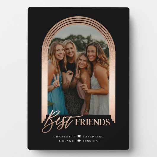 Best Friends BFF Elegant Arch Lijst Photo Keepomwi Fotoplaat (voorkant)