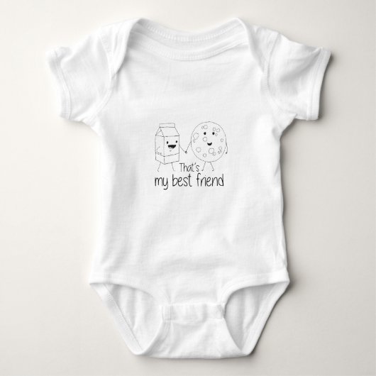 Best Friends BFF Friendship Art Romper (Voorkant)