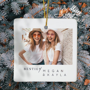 Best Friends BFF Photo van Modern Minimalist Keramisch Ornament