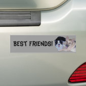 Best Friends Border Collie & German Shepherd Bumpersticker (Op auto)